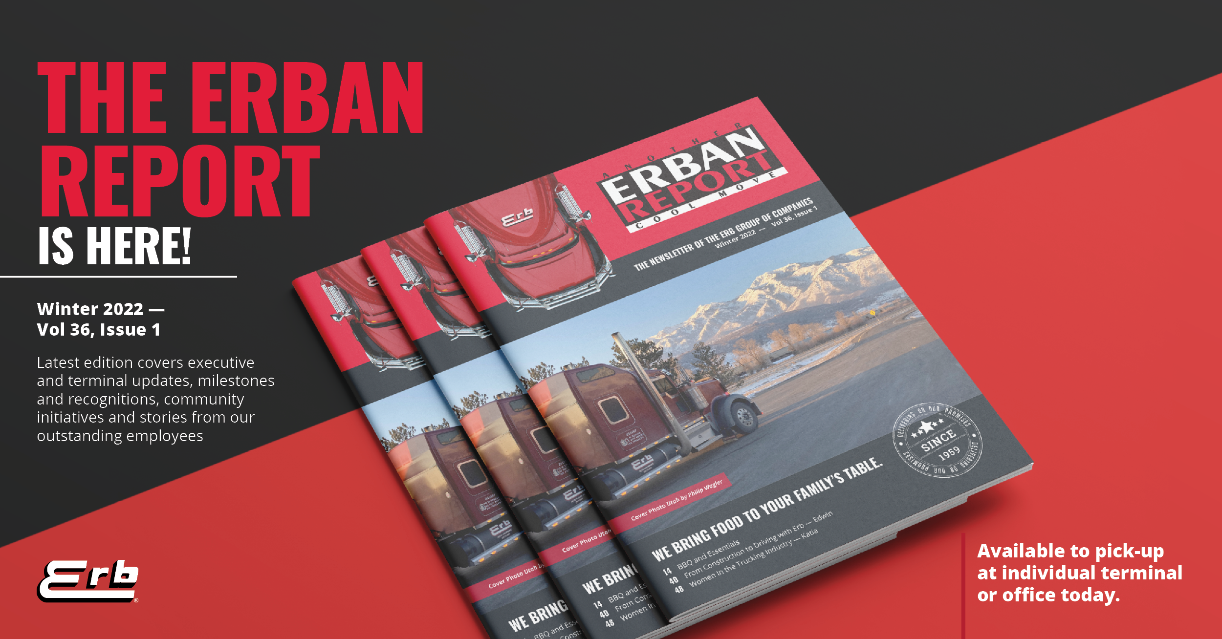 The Erban Report is here!     Winter 2022 edition
