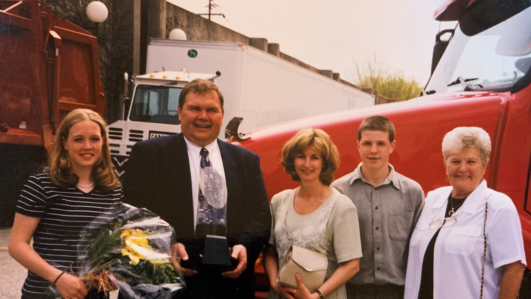 Jim Pinder and Family at Canadian Fleet Maintenance Manager Award 1998.